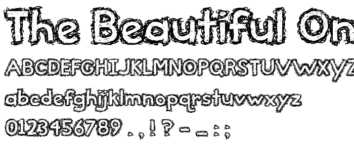 the beautiful ones font